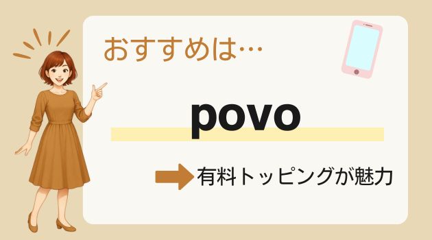楽天モバイル povo UQモバイル 比較