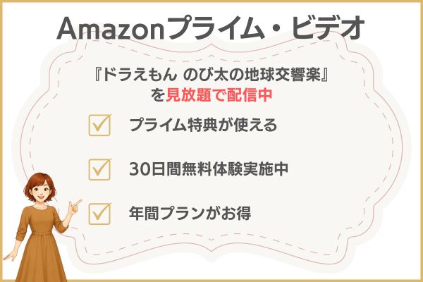 Amazonプライム・ビデオ 地球交響楽 配信