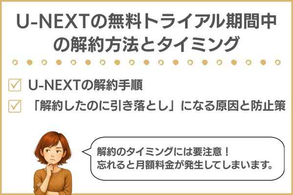 U-NEXT 無料トライアルの解約方法