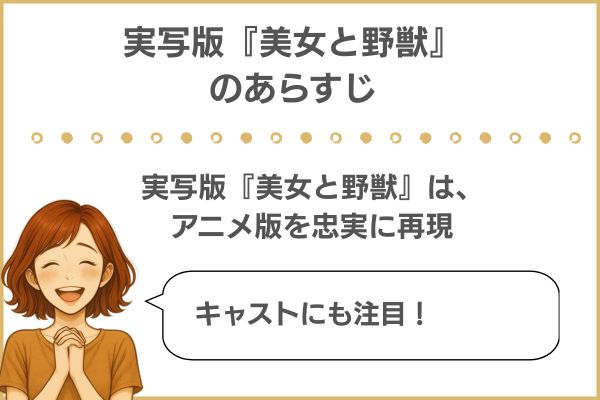 実写版「美女と野獣」のあらすじ
