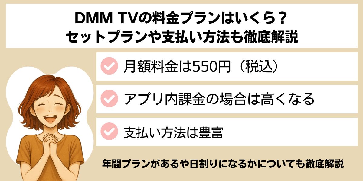 DMM TVの料金プラン