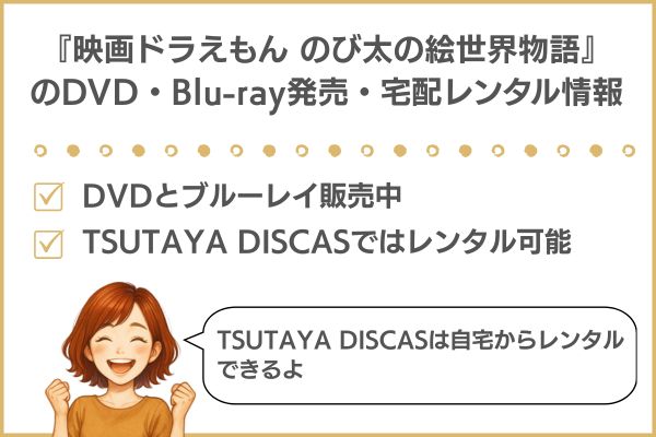 映画ドラえもん のび太の絵世界物語DVD情報