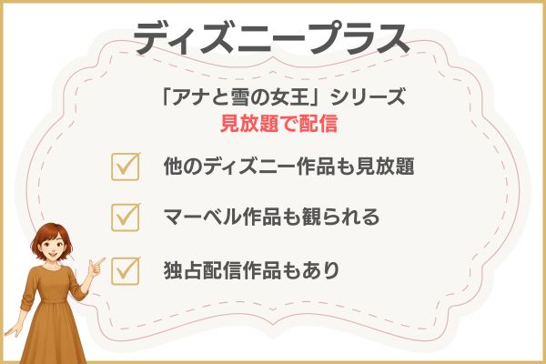 映画「アナと雪の女王」 ディズニープラス