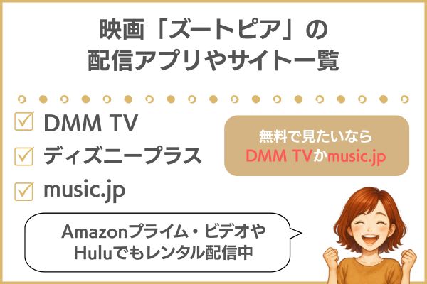 ズートピア配信状況